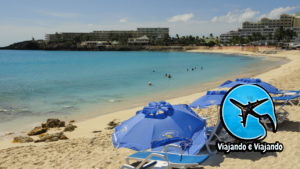 Maho Beach em Saint Maarten praia dos aviões em Saint Martin Caribe